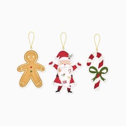 12 etiquetas de regalo navide�as: �Santa Claus viene!. n�1