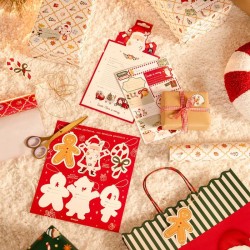 12 etiquetas de regalo navide�as: �Santa Claus viene!. n�2