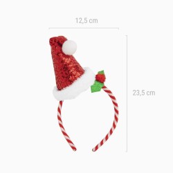 Diadema con lentejuelas para gorro navide�o. n�3