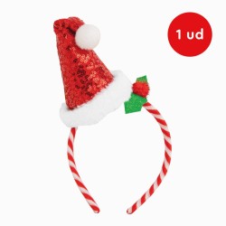Diadema con lentejuelas para gorro navide�o. n�4