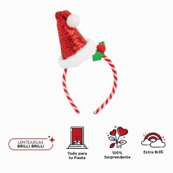 Diadema con lentejuelas para gorro navide�o. n�5