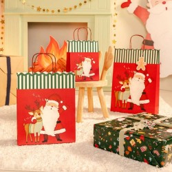 Bolsita de Regalo de Navidad Pap� Noel  /  Reno � 24 cm. n�1