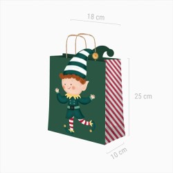 Bolsita de Regalo de Navidad Elfo � 24 cm. n�2
