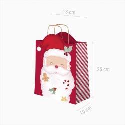 Bolsita de Regalo de Navidad Pap� Noel � 24 cm. n�2