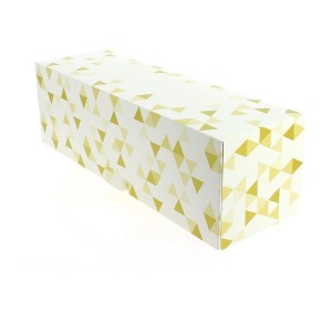 Carton para tronco de diamantes dorados - 35 cm