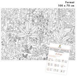 Póster para colorear - La jungla. n°1