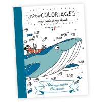 Pequeo libro para colorear - Animales marinos
