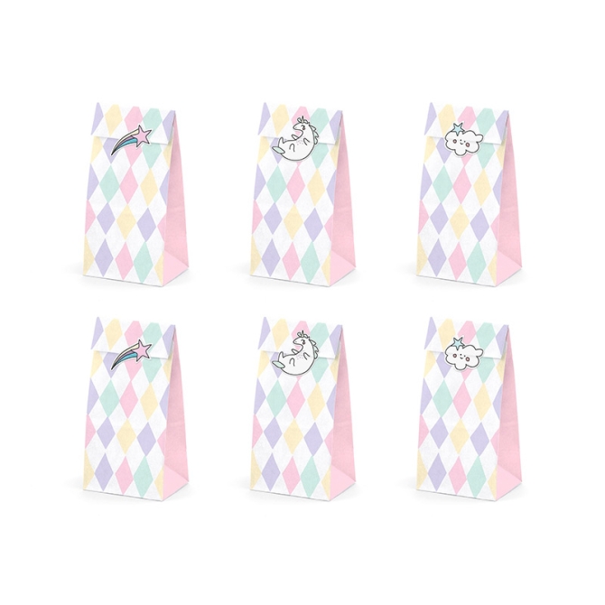 6 bolsas de regalo de cumpleaos de ensueo 