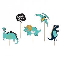 5 palillos Maxi Deco Dino Party Roarrrr