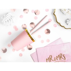 6 tazas rosa beb / oro. n5