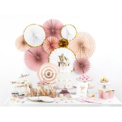 6 tazas rosa beb / oro. n6