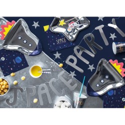 6 platos de fiesta espacial. n2