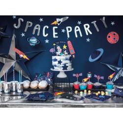 6 platos de fiesta espacial. n4