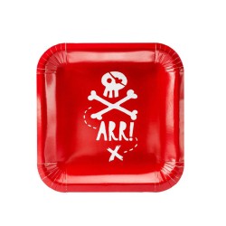 Caja de fiesta pirata roja. n�3