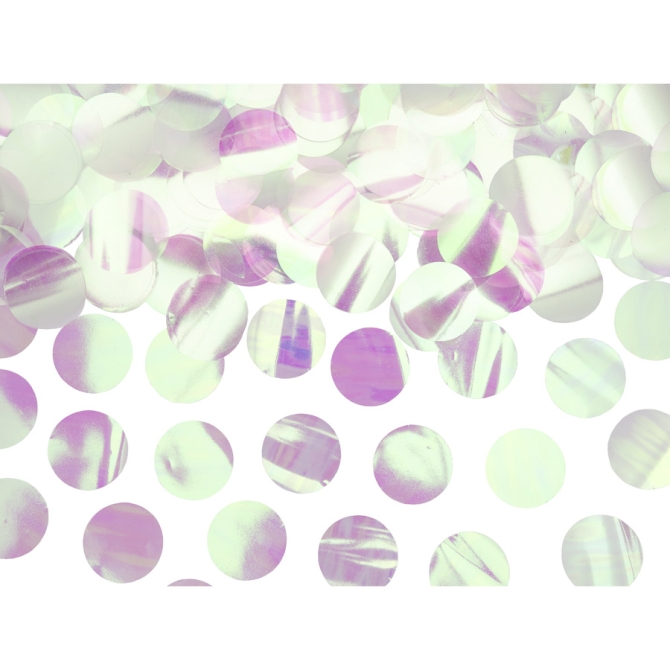 Confeti Plateado - Iridiscente 
