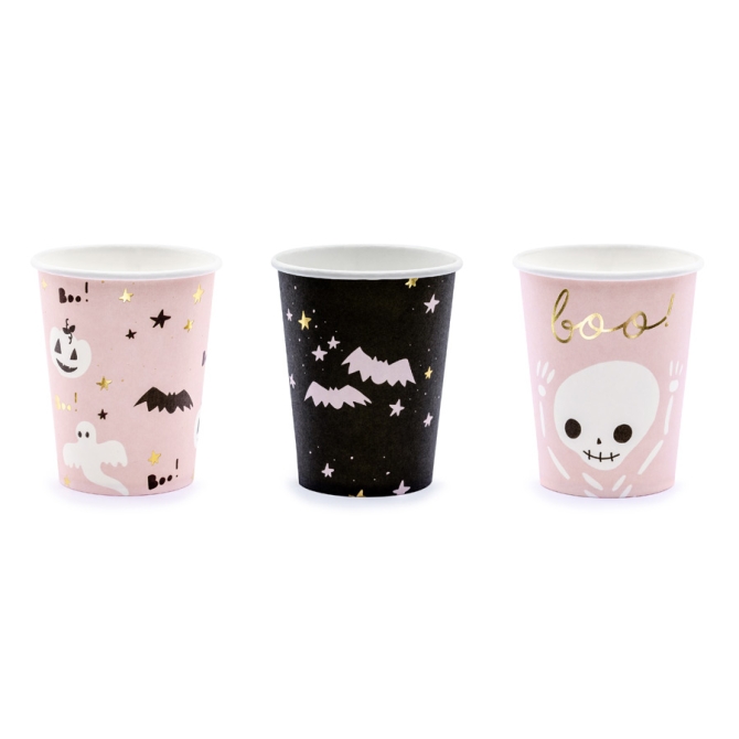 6 vasos - Halloween Boo 