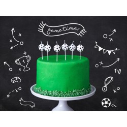 6 velas de fútbol. n°1