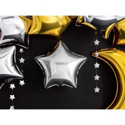 Guirnalda de estrellas plateadas - 3, 6 m. n3