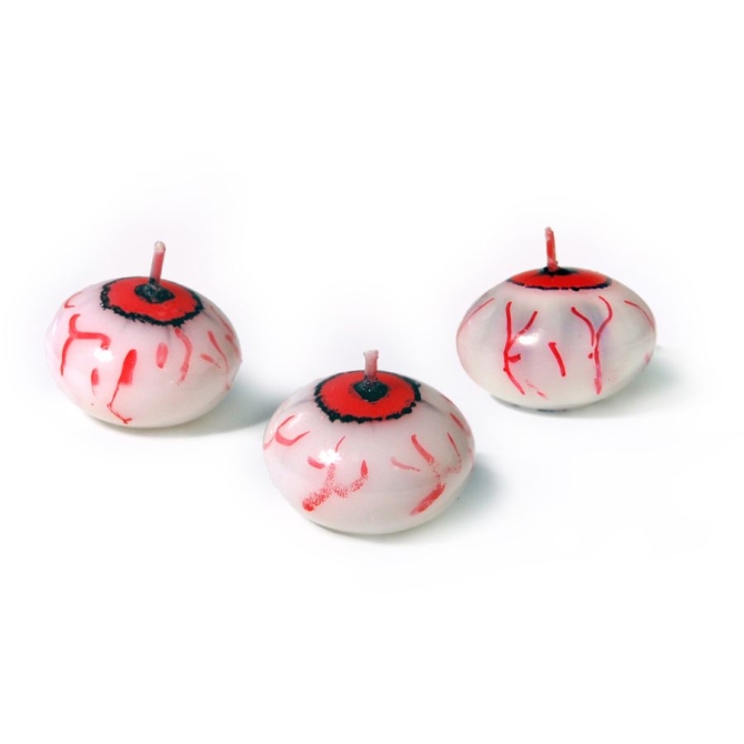 3 Velas flotantes - Ojo (4 cm) 