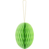 1 Decoracin Huevo Nido de Abeja 12 cm - Verde claro