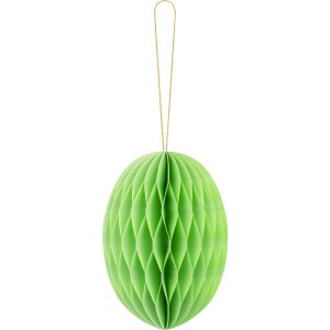 1 Decoracin Huevo Nido de Abeja 12 cm - Verde claro
