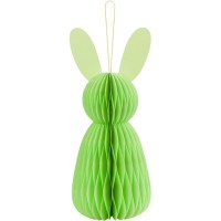 1 Decoracin Conejo Nido de Abejas 12 cm - Verde claro
