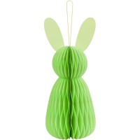 1 Decoracin Conejo Nido de Abejas 12 cm - Verde claro