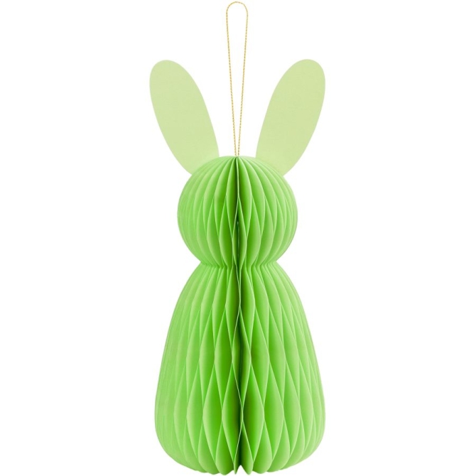 1 Decoracin Conejo Nido de Abejas 12 cm - Verde claro 