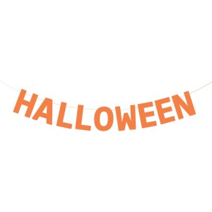 Banderola de Halloween Naranja - 2,5 m