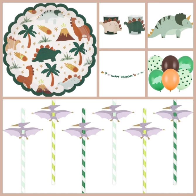 Caja de fiesta grande Dino Triceratops 
