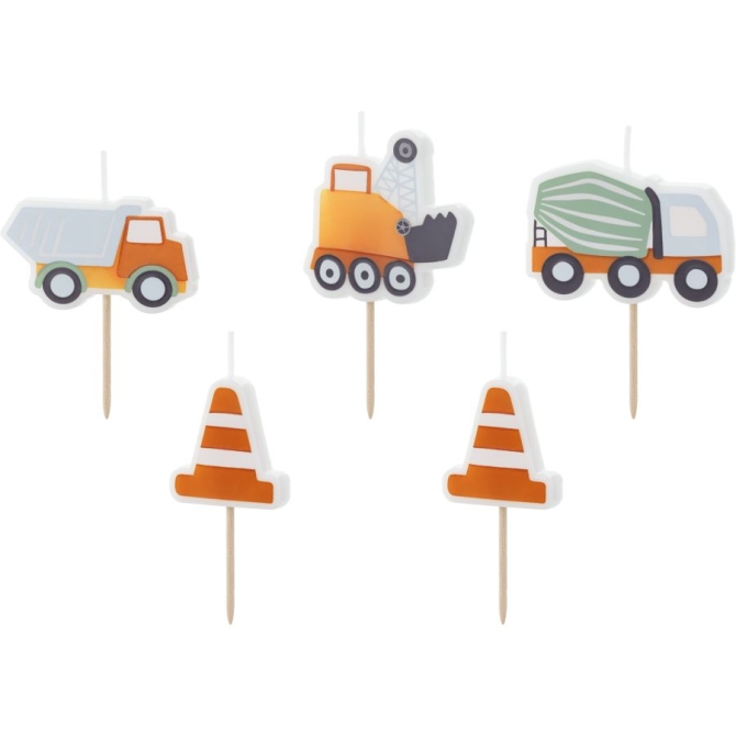 5 velas para maquinaria de construcción 