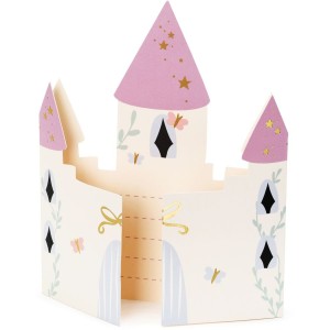 6 invitaciones de castillo