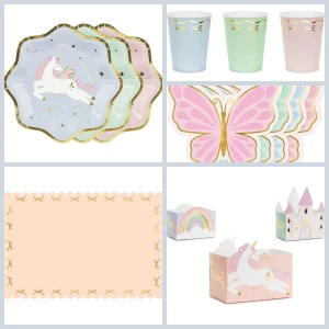 Caja grande Unicornio y Mariposa Magic Dream Party