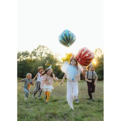 Globo de helio verde mate con estrellas doradas - Ø50 cm. n°5