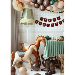 Globo gigante de aluminio con tema de caballo y equitacin - Caballo blanco - 86 cm. n3