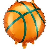 Globo de baloncesto de aluminio con helio - 35 cm