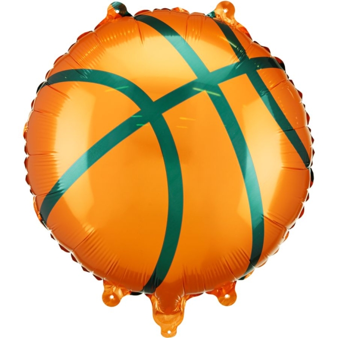 Globo de baloncesto de aluminio con helio - 35 cm 