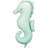 Globo gigante de helio con forma de caballito de mar (98 cm)