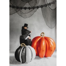 Globo de aluminio con forma de calabaza 3D de pie - 90 cm. n2