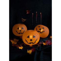 5 globos luminosos de calabaza - 25 cm. n1