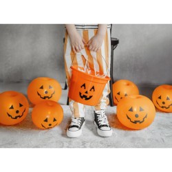 5 globos luminosos de calabaza - 25 cm. n2