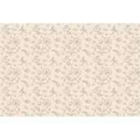 Mantel floral beige