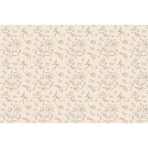 Mantel floral beige