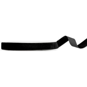Cinta de terciopelo negro - 15 mm x 10 m