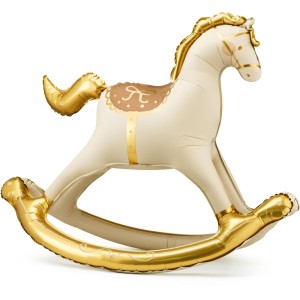 Globo gigante de aluminio con forma de caballo balancn - 118 cm
