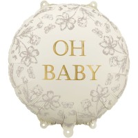 Globo de helio de aluminio Oh Baby  35 cm