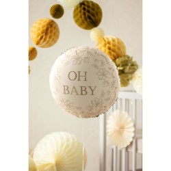 Globo de helio de aluminio Oh Baby Ø 35 cm. n°1