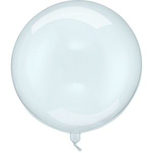Globo de helio - Bola azul transparente - Ø 40 cm