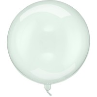 Globo de helio - Bola verde transparente -  40 cm