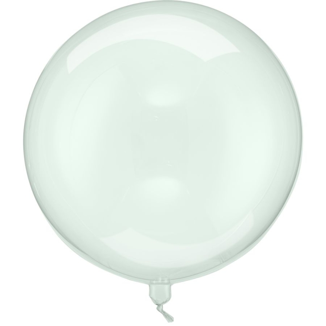 Globo de helio - Bola verde transparente -  40 cm 